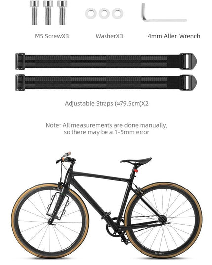 ROCKBROS Bicycle Front Fork Shelf With Bike Fork Bag MTB Road Cycling Racks Load Bearing Luggage 2.7LPortable Bike Bag Accessory