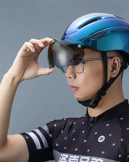 ROCKBROS Bicycle Helmet Cycling LED Light Rechargeable Cycling Helmet Mountain Road Bike Helmet Sport Safe Hat For Man
