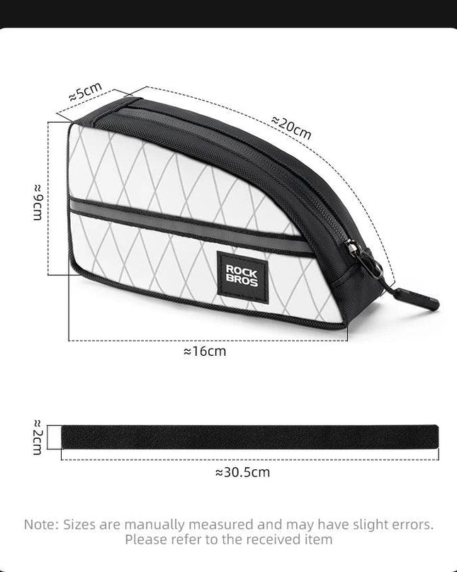 ROCKBROS Mini Triangle Bag Portable Bicycle Bag Ultralight Top Front Tube Frame Triangle Bag for Brompton Bike Cycling Accessory