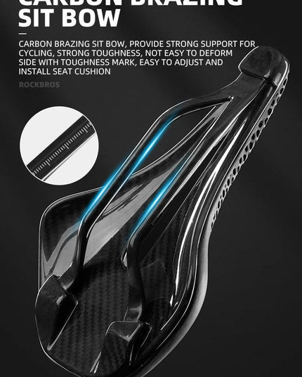 ROCKBROS Ultralight Bicycle Saddle 3D Printing Integrated Zonal Shock Absorption Comfortable MTB Road Bike Seat Spare Parts