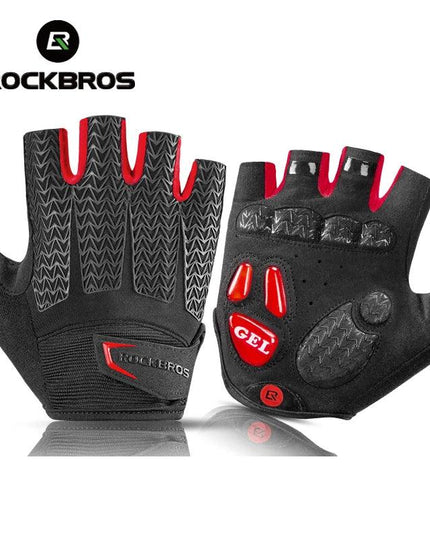 ROCKBROS Touch Screen Cycling Bike Gloves Autumn Spring MTB Bike Bicycle Gloves GEL Pad Shockproof Half Finger Mittens Gloves