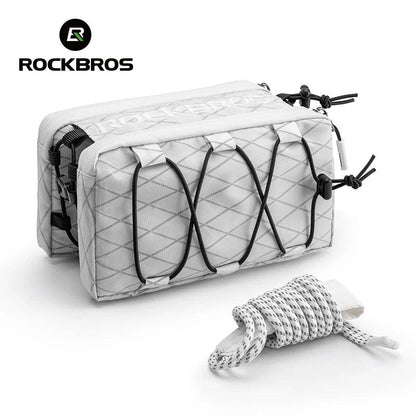 ROCKBROS Bike Bag Top Tube Bag Floating Installation Method Cycling Saddlebags Bicycle Pannier Bag Large Capacity Equipment