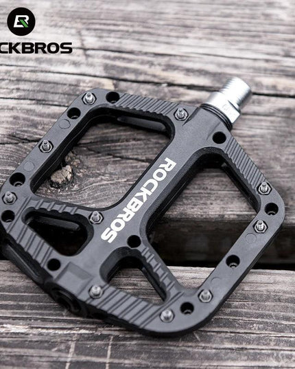 ROCKBROS Ultralight Seal Bearings Bicycle Bike Pedals Cycling Nylon Road bmx Mtb Pedals Flat Platform Bicycle Parts Accessories