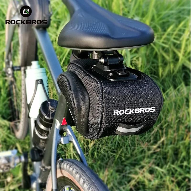 ROCKBROS Rainproof Bicycle Bag Shockproof Bike Saddle Bag For Refletive Rear Large Capatity Seatpost MTB Bike Bag Accessories