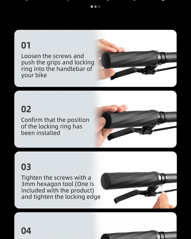 ROCKBROS MTB Handlebar Grips Unilateral Locking Shock-Absorbing Anti-Slip TPE Comfortable Mountain Handle Grips Bike Accessories