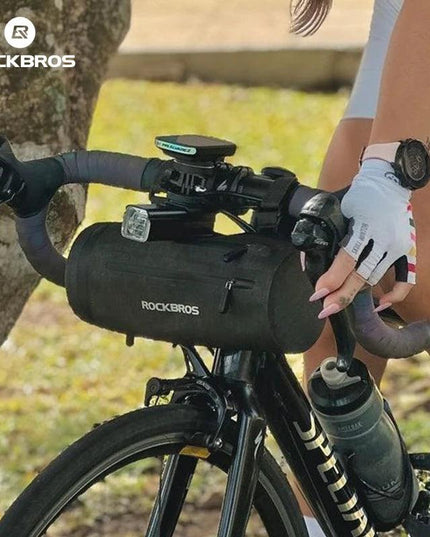 ROCKBROS Waterproof Bike Bag Front Bicycle Bag MTB Road Handlebar Pannier Multi-purpose Large Capacity Backpack Cycling Tube Bag