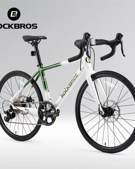 ROCKBROS Road Bike Student Teenager 22 inch Aluminum Frame Bike 10 Speed Disc Brake Bicycle Lightweight City Bike