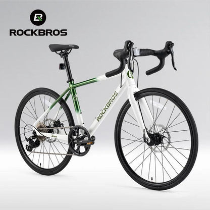 ROCKBROS Road Bike Student Teenager 22 inch Aluminum Frame Bike 10 Speed Disc Brake Bicycle Lightweight City Bike