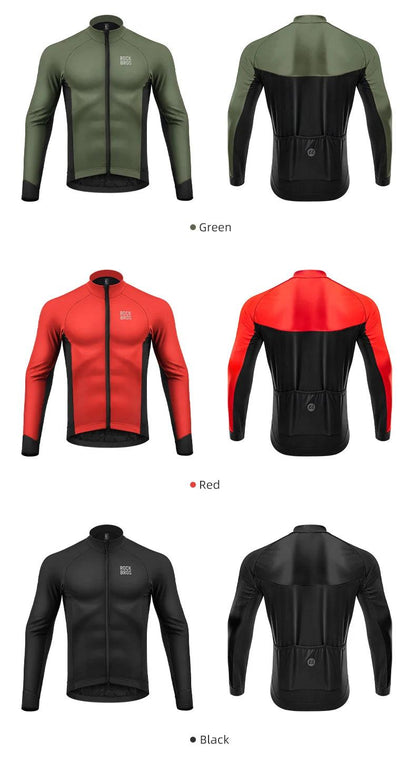 ROCKBROS Winter Cycling Jacket 0 Degree Thermal Bike Jacket Outdoor Warm Fleece Coat Mtb Bicycle Jersey Windbreaker Clothes