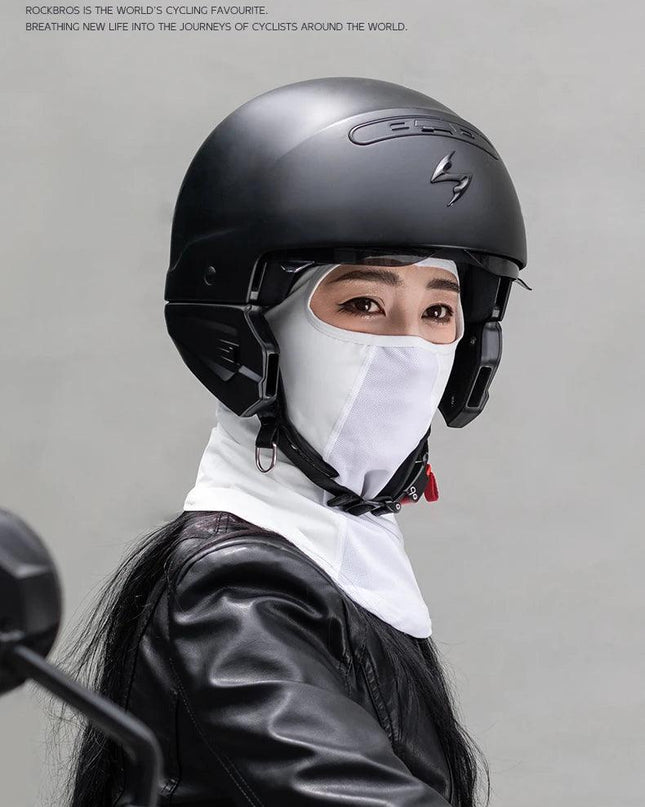 ROCKBROS UV Protection Face Cover Summer Cool Balaclava Ice Silk Anti-UV Cycling Full Face Cap Riding Headgear Masks Breathable