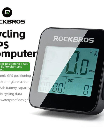 ROCKBROS Bike Computer GPS Speedometer Road Bike MTB Waterproof Automatic Digital Stopwatch Cycling Odometer Cycling Computer