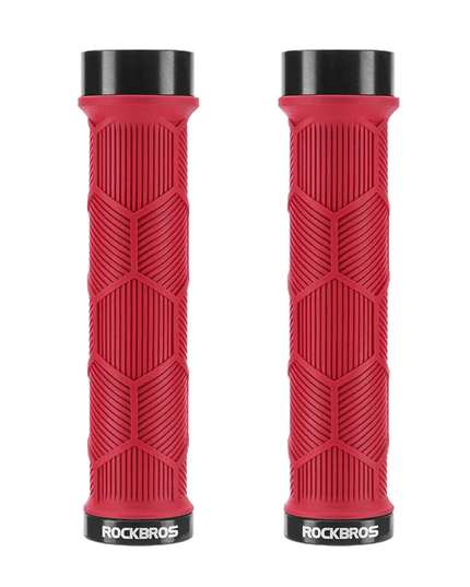 ROCKBROS Bike HandleBar Grip Silicone Non-Slip Bike Handle Cover Ultralight Anti-skid Bike Handle Alloy Cycling Accessories