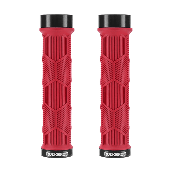 ROCKBROS Bike HandleBar Grip Silicone Non-Slip Bike Handle Cover Ultralight Anti-skid Bike Handle Alloy Cycling Accessories