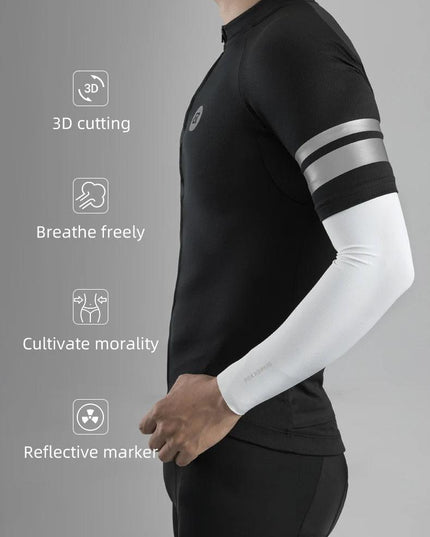 ROCKBROS Cycling Jersey Men Breathable Shirt Summer Jersey Clothes Bicycle Quick Dry Clothing Anti-UV Reflective Short Sleeve