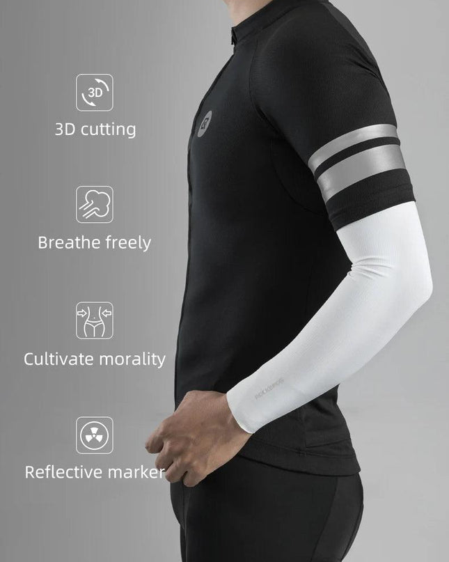 ROCKBROS Cycling Jersey Men Breathable Shirt Summer Jersey Clothes Bicycle Quick Dry Clothing Anti-UV Reflective Short Sleeve