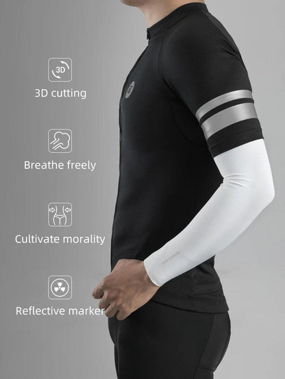 ROCKBROS Cycling Jersey Men Breathable Shirt Summer Jersey Clothes Bicycle Quick Dry Clothing Anti-UV Reflective Short Sleeve