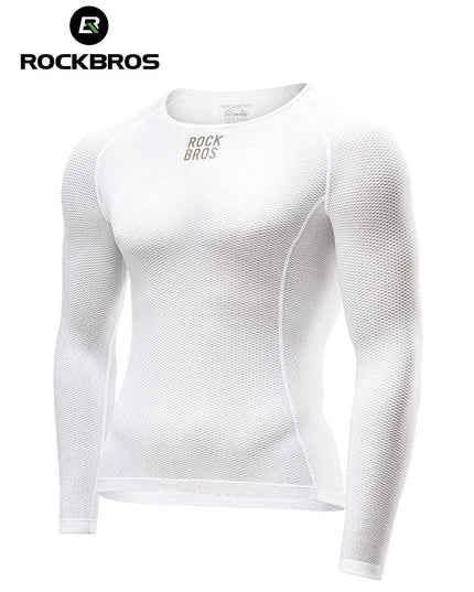 ROCKBROS Bike Jerseys Long Sleeves Breathable Mesh Men Bike Shirt Cycling Clothing Comfortable Summer Racing Clothes Reflective