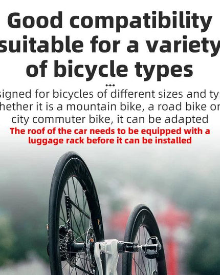 ROCKBROS Portable Bike Bicycle Rack Stand MTB Road Bike Travel Bicycle Roof Racks Carrier Quick Install Inverted Bike Roof Rack