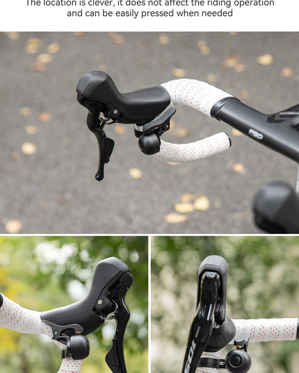 ROCKBROS Bicycle Bell for Road Bike Ring Crisp Sound Warning Alarm Bike Handlebar Copper Alloy Ring Horn Safety Cycling