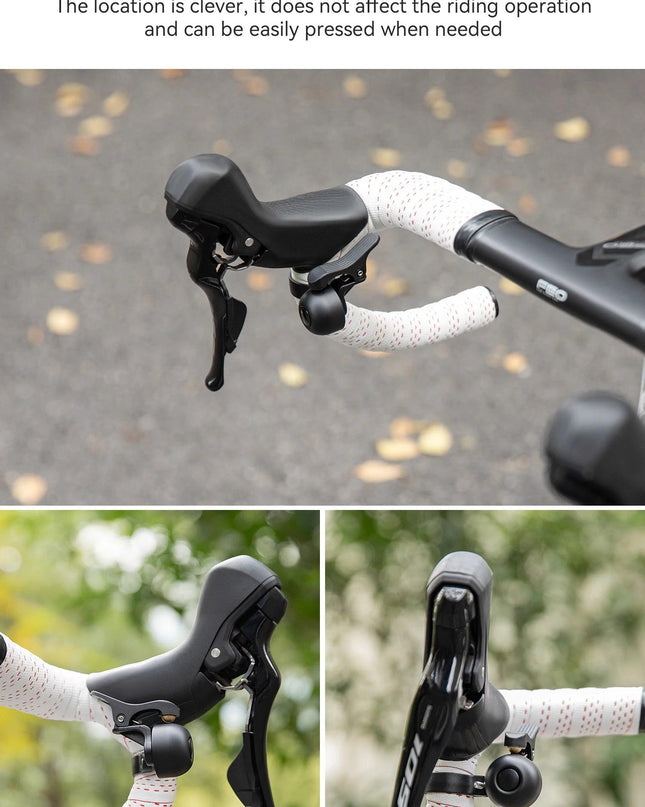 ROCKBROS Bicycle Bell for Road Bike Ring Crisp Sound Warning Alarm Bike Handlebar Copper Alloy Ring Horn Safety Cycling