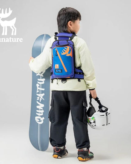 Qunature Ski Bag Children's Ski Training Strap Traction Protection Bag 7L Multi-Part Support Anti-Slip Anti-Falling Kid Ski Pack