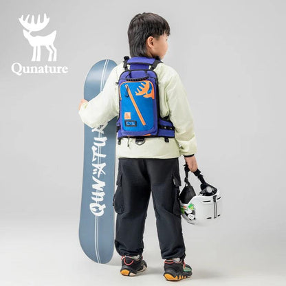 Qunature Ski Bag Children's Ski Training Strap Traction Protection Bag 7L Multi-Part Support Anti-Slip Anti-Falling Kid Ski Pack