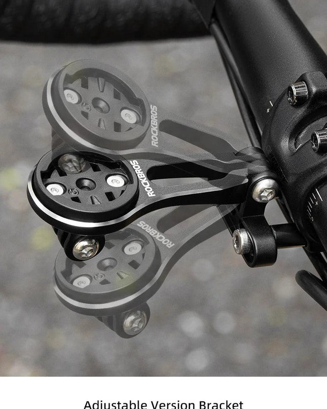 ROCKBROS Bike Bracket Front Light Lamp Holder Aluminum Alloy Extension Holder for Bicycle Computer Wahoo Bryton Garmin Bracket
