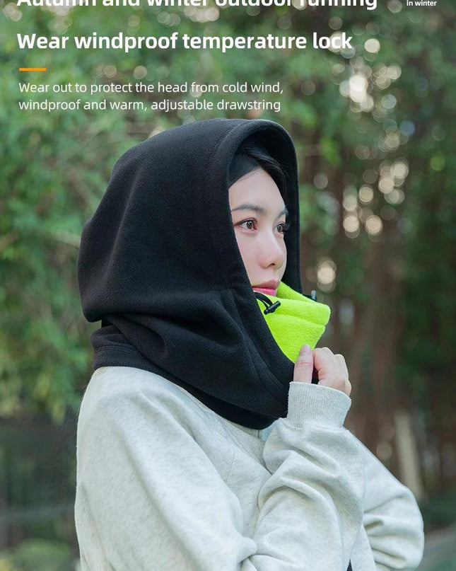 ROCKBROS Warm Cap Winter Windproof Hat Thermal Polar Fleece Balaclava Hat Outdoor Hand Cap Cold Padded Hood Neck
