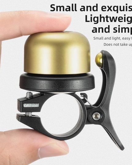 ROCKBROS Bicycle Bell Classical Stainless Bike Bell Loud Horn Cycling Handlebar Bell Portable Alarm Safety Bicycle Accessories