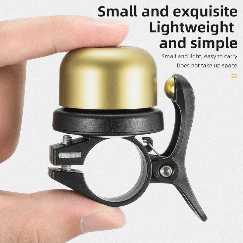 ROCKBROS Bicycle Bell Classical Stainless Bike Bell Loud Horn Cycling Handlebar Bell Portable Alarm Safety Bicycle Accessories