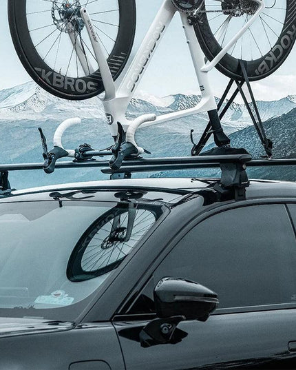 ROCKBROS Portable Bike Bicycle Rack Stand MTB Road Bike Travel Bicycle Roof Racks Carrier Quick Install Inverted Bike Roof Rack