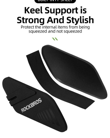 ROCKBROS Bicycle Saddle Bag 0.6L Capacity Waterproof Bike Rear Tail Bag Can Hang Taillights MTB Road Bike Bag Bike Accessories