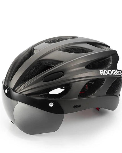 ROCKBROS Bicycle Helmet Integrally-molded Bike Helmet Motor Electric Scooter Riding Helmet Removable Lens Capacete Ciclismo