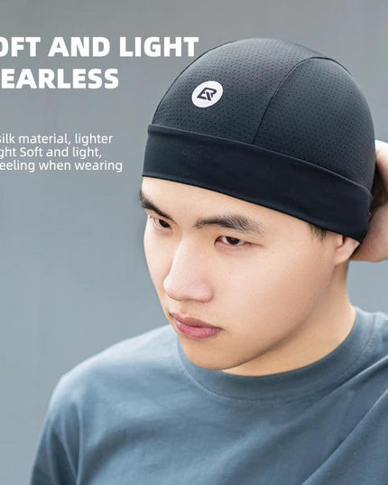 ROCKBROS Bicycle Caps Sunscreen Helmet Liner Outdoor Breathable Brimless Caps Quick-Dry Anti-UV Motorcycle Hat Riding Unisex Cap