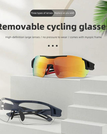 ROCKBROS Polarized Cycling Glasses Men Sports Sunglasses Road MTB Mountain Bike Bicycle Riding Protection Goggles Eyewear 5 Lens