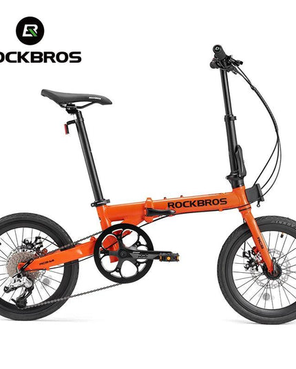 ROCKBROS Bike 16 inch with SRAM X4/X5-speed Aluminium Alloy Frame Adult Folding Bike Adjustable 9-Speed 11-32T Cassette Bike