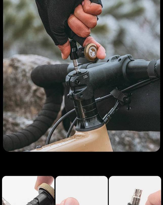 ROCKBROS ROAD TO SKY Hidden Blocking Tool Bend Or Flat handlebar Aluminum Alloy Multifunctional MTB Bicycle Tools Bike Accessory