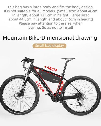ROCKBROS Cycling Bicycle Bags Top Tube Front Frame Bag Waterproof MTB Road Triangle Pannier Dirt-resistant Bike Accessories Bags