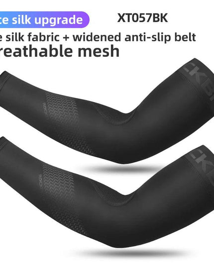 ROCKBROS Ice Fabric Running Camping Arm Warmers Basketball Sleeve Running Arm Sleeve Cycling Sleeves Summer Sports Safety Gear