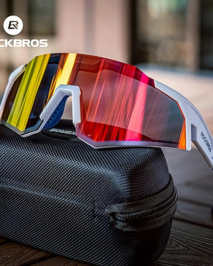 ROCKBROS Photochromic Cycling Glasses Polarized Adjustable Nose Support Myopia Frame Sports Sunglasses Men Women Eyewear Goggle