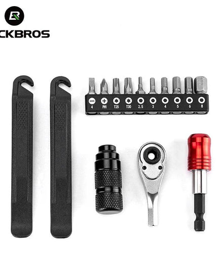 ROCKBROS Bicycle Repair Tool Kits 72 Tooth Ratchet Wrench Set Torque Screwdriver Motorcycle Repair Kit Portable Maintenance Tool