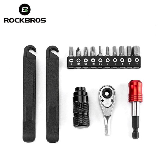 ROCKBROS Bicycle Repair Tool Kits 72 Tooth Ratchet Wrench Set Torque Screwdriver Motorcycle Repair Kit Portable Maintenance Tool