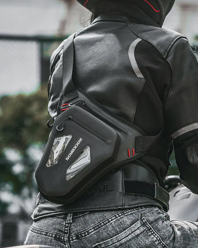 ROCKBROS Motorcycle Cycling Leg Bag Reflective Crossbody Waist Bags Outdoor Package Bag Adjustable Waterproof Moto Equipment
