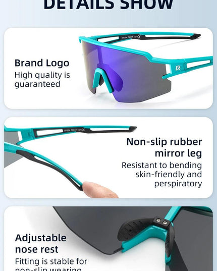 ROCKBROS Cycling Glasses Polarized UV400 Protection Bicycle Sunglasses Men Women Photochromic MTB Road Bicycle Goggles Eyewear