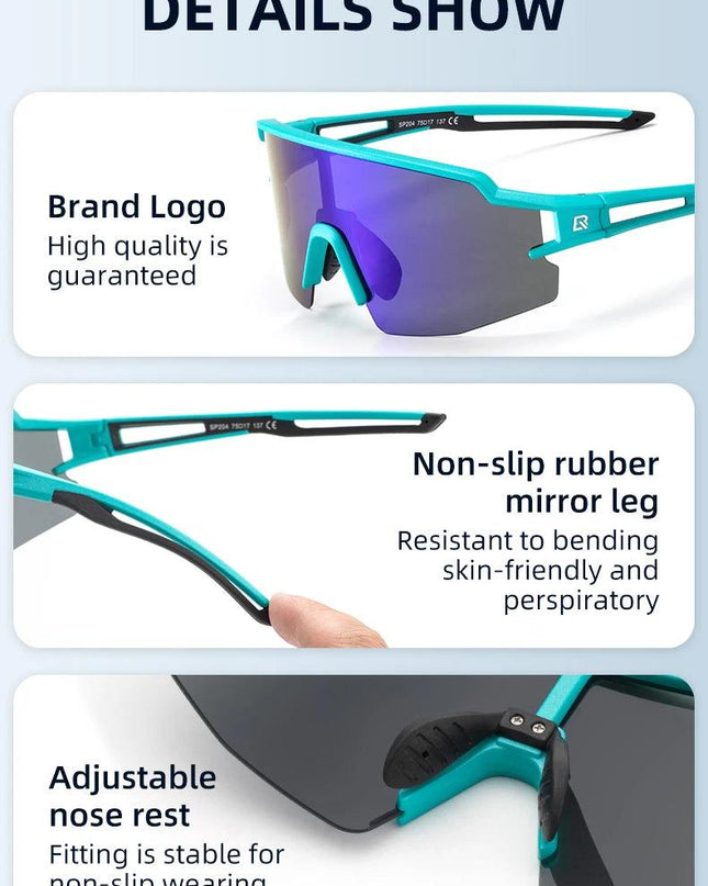 ROCKBROS Cycling Glasses Polarized UV400 Protection Bicycle Sunglasses Men Women Photochromic MTB Road Bicycle Goggles Eyewear