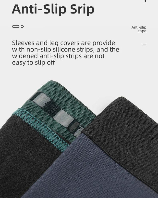 ROCKBROS Cycling Sleeve Leg Sleeve Windproof  Sports Fleece Sleeves Knee Braces Men Women Autumn Winter Warmth Cycling Equipment