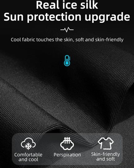 ROCKBROS Summer Face Scarf Neck Sun Protection Silk Cycling Headwear Motorcycle Scooter MTB Road Cycling Mask Breathable Bandana