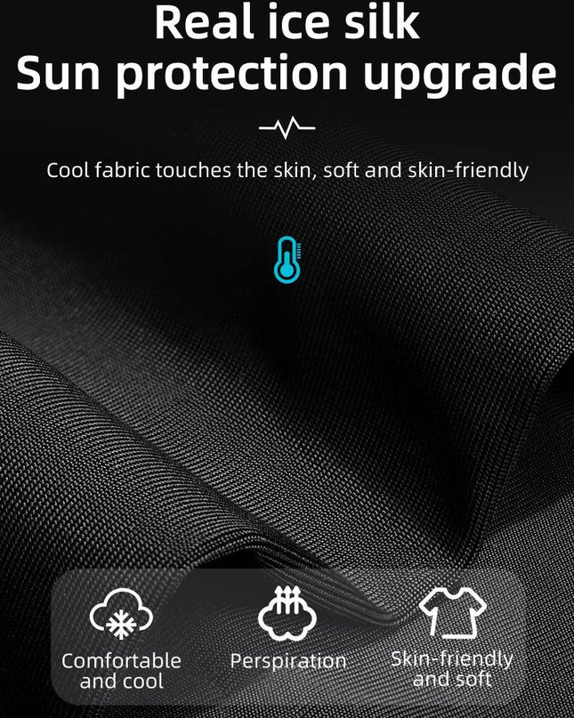 ROCKBROS Summer Face Scarf Neck Sun Protection Silk Cycling Headwear Motorcycle Scooter MTB Road Cycling Mask Breathable Bandana