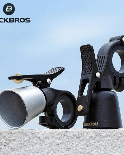ROCKBROS Bicycle Brass Bell Cover Nylon Stainless Steel Screw High Decibel Clear Ring MTB Road Bike Retro Bell Bike Accessories