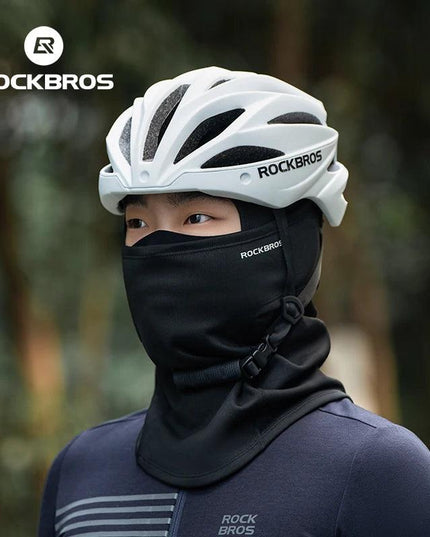 ROCKBROS Winter Windproof Warm Fleece Mask Balaclava Face Mask Men Soft High Elasticity Cycling Ski Fishing Mask Outdoor Sports